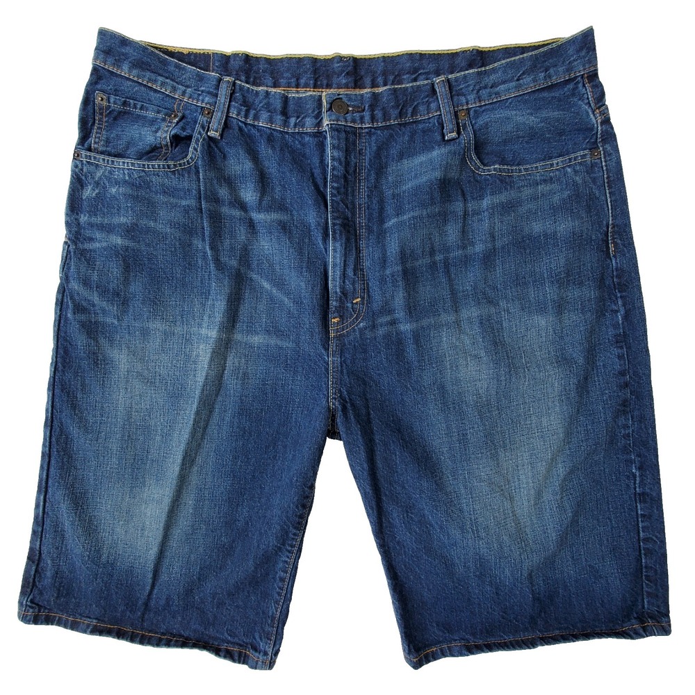 Levi's 569 Denim Shorts Mens 42 Blue Loose Straight Casual‎ Jean Shorts Jorts